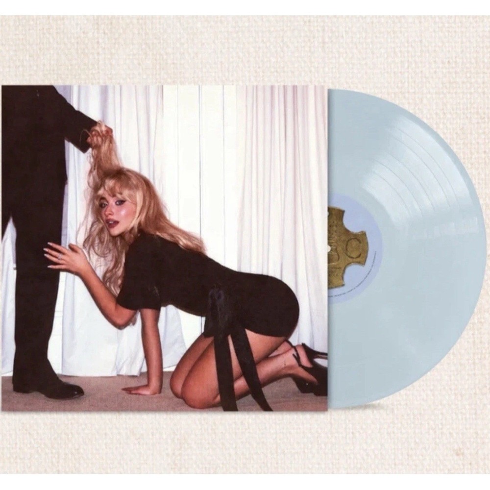 Sabrina Carpenter Mans Best Friend Blue Vinyl Record + Signed Autographed Insert